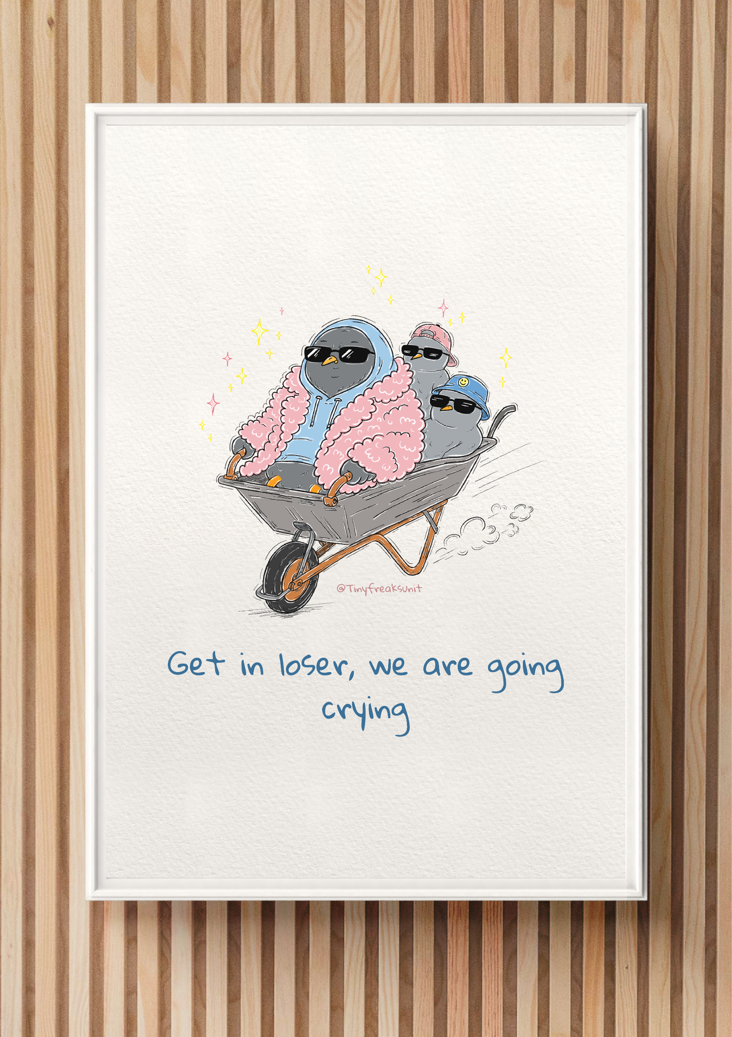 We Are Going Crying Original Print