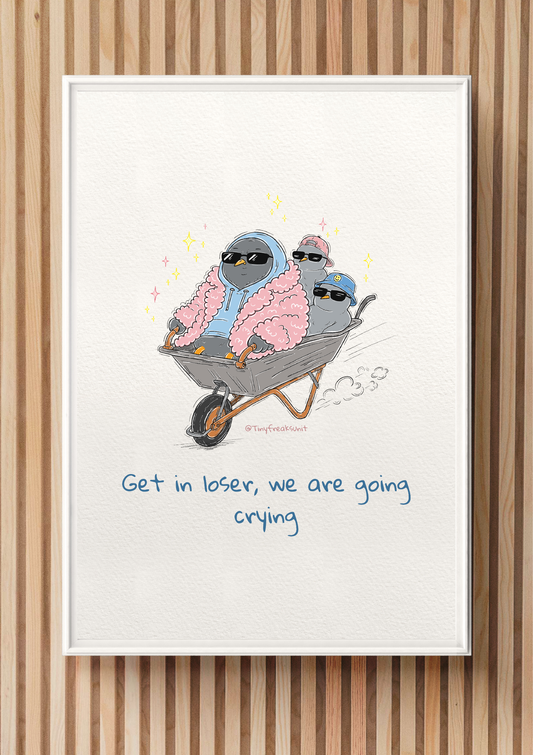 We Are Going Crying Original Print