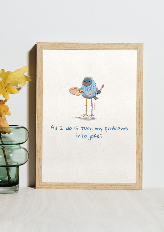 I Like Jokes Original Print
