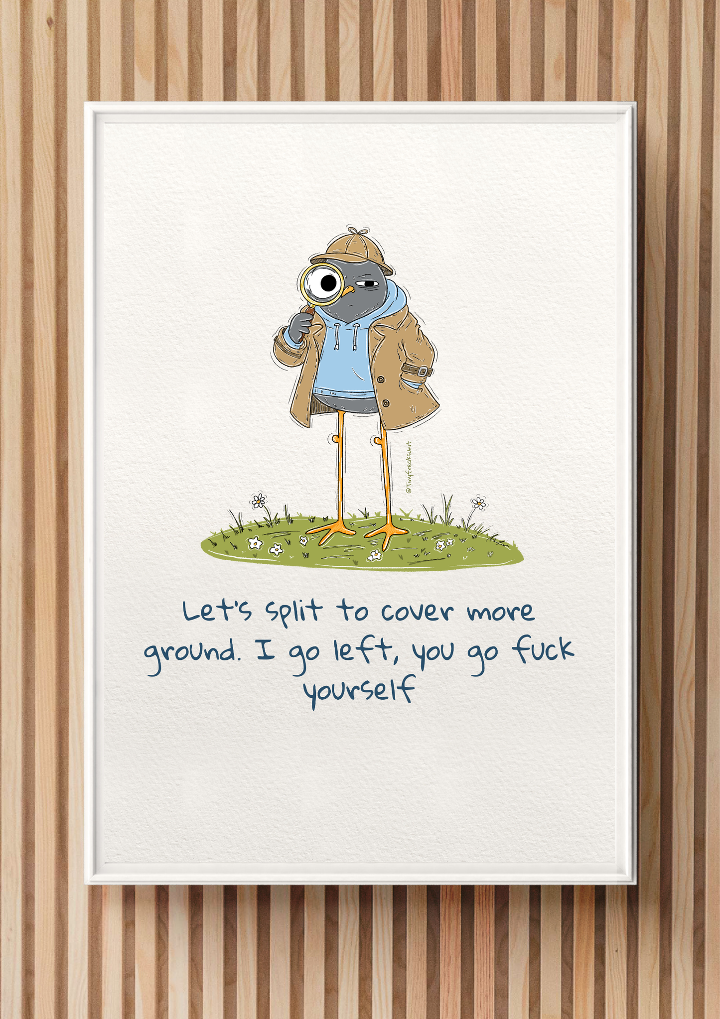 Let's Split Original Print