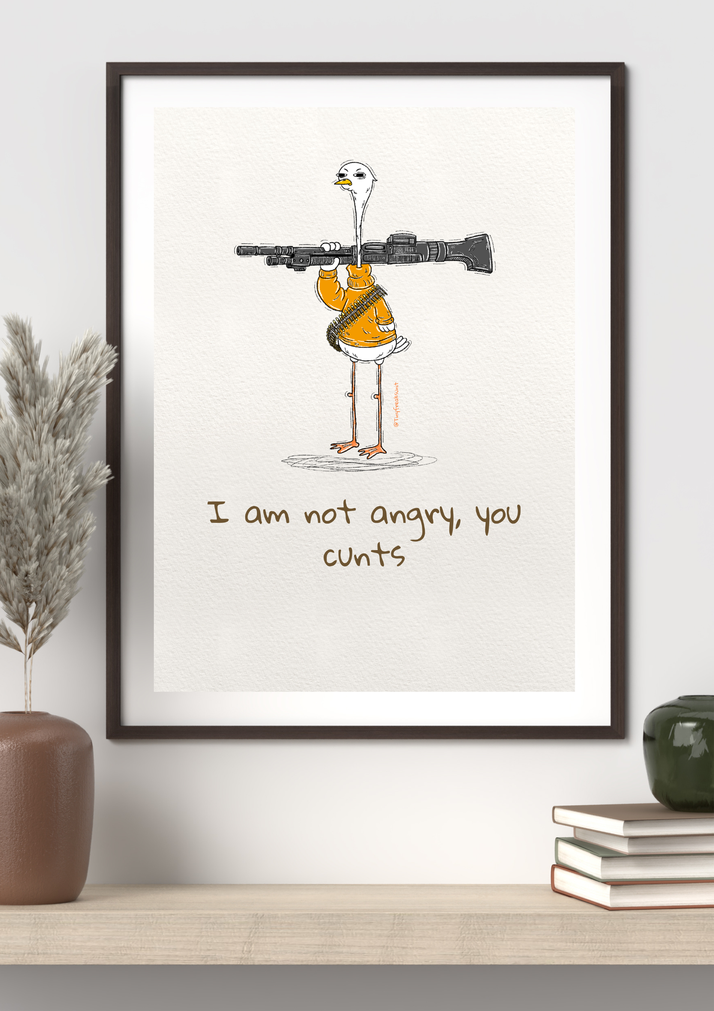 I'm Not Angry Original Print