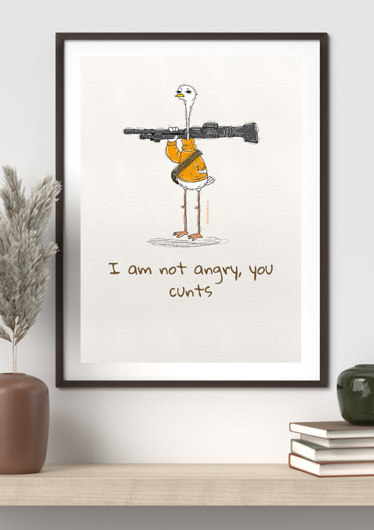 I'm Not Angry Original Print