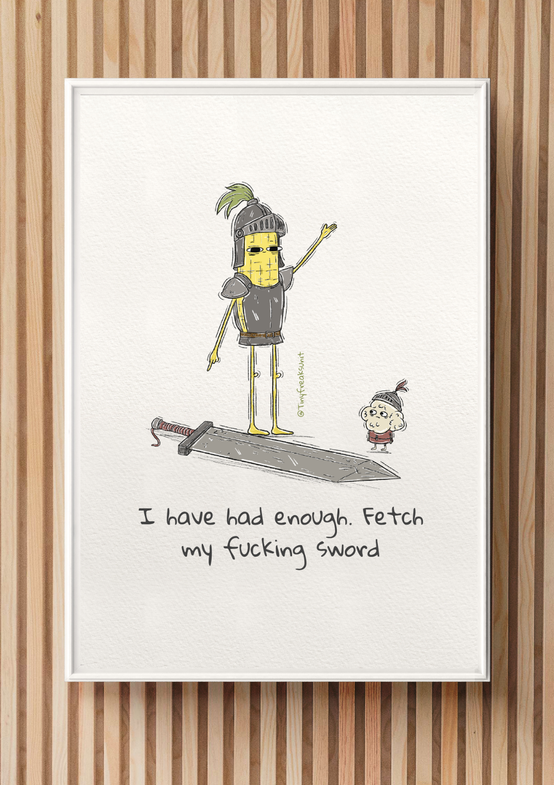 Fetch My Sword Original Print