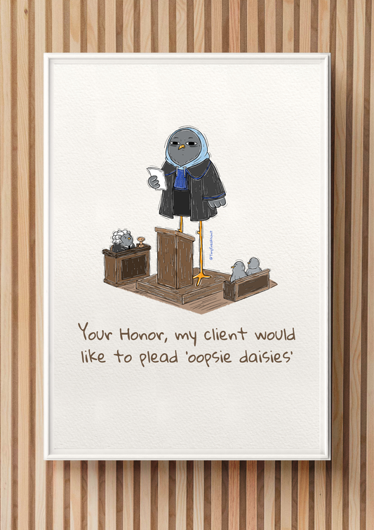 Oopsie Daisies Original Print