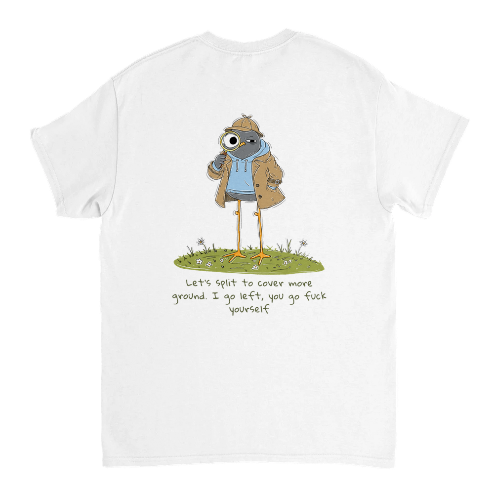 Let's Split Unisex T-shirt (back design)