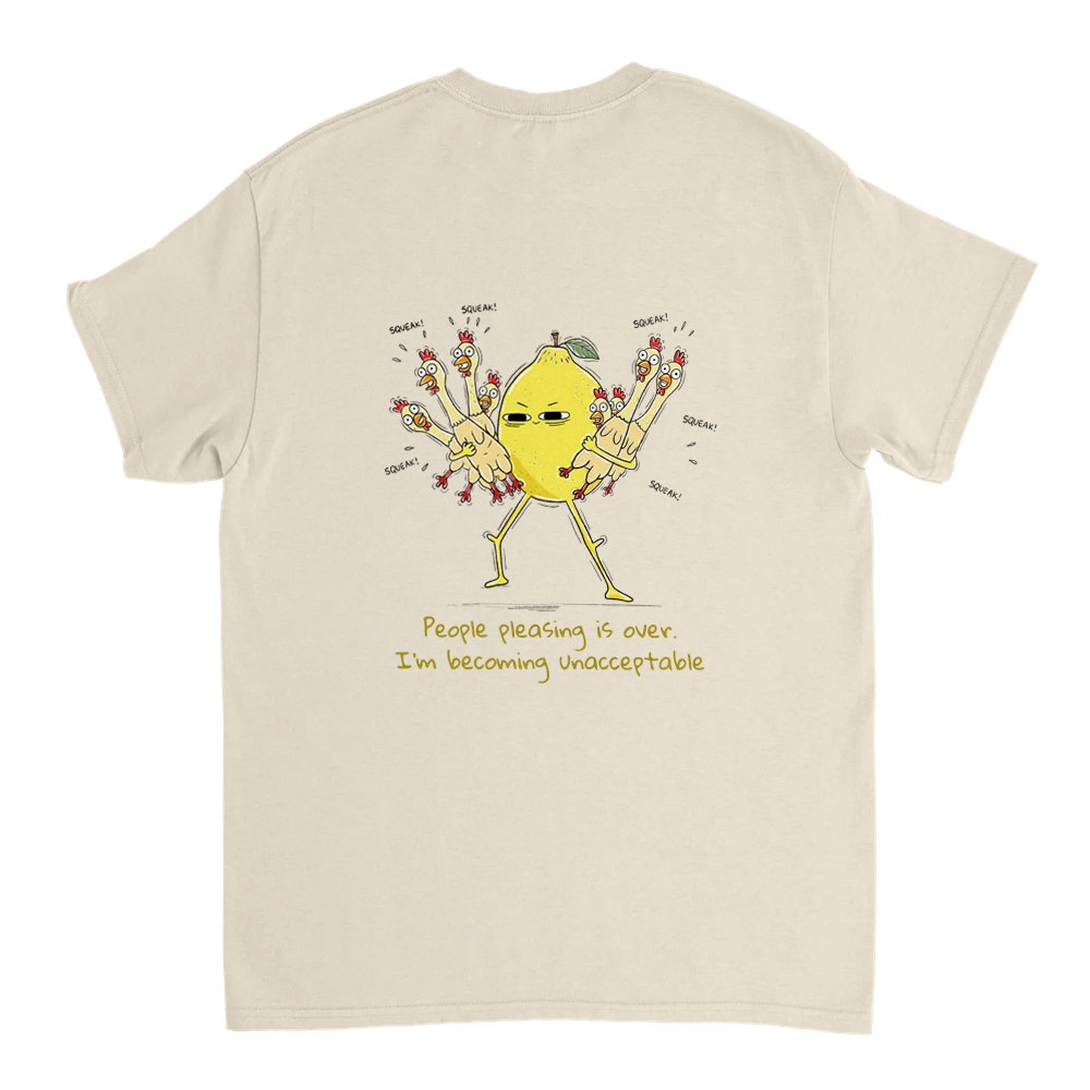 Unacceptable Unisex T-shirt (back design)