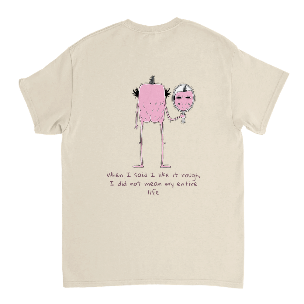 No More Rough Unisex T-shirt (back design)