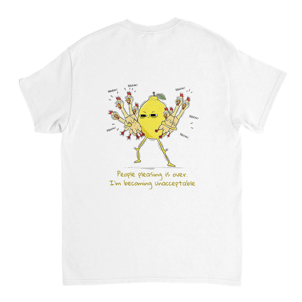 Unacceptable Unisex T-shirt (back design)