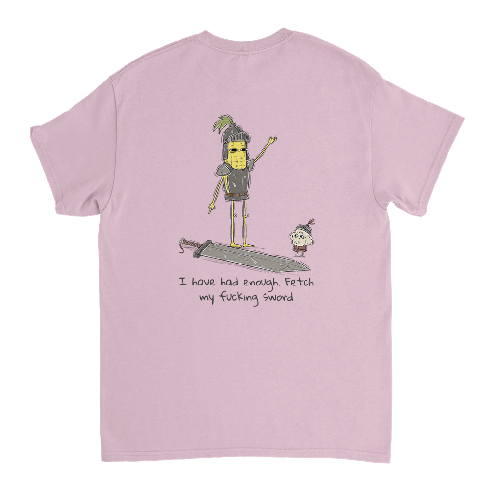 Fetch My Sword Unisex T-shirt (back design)