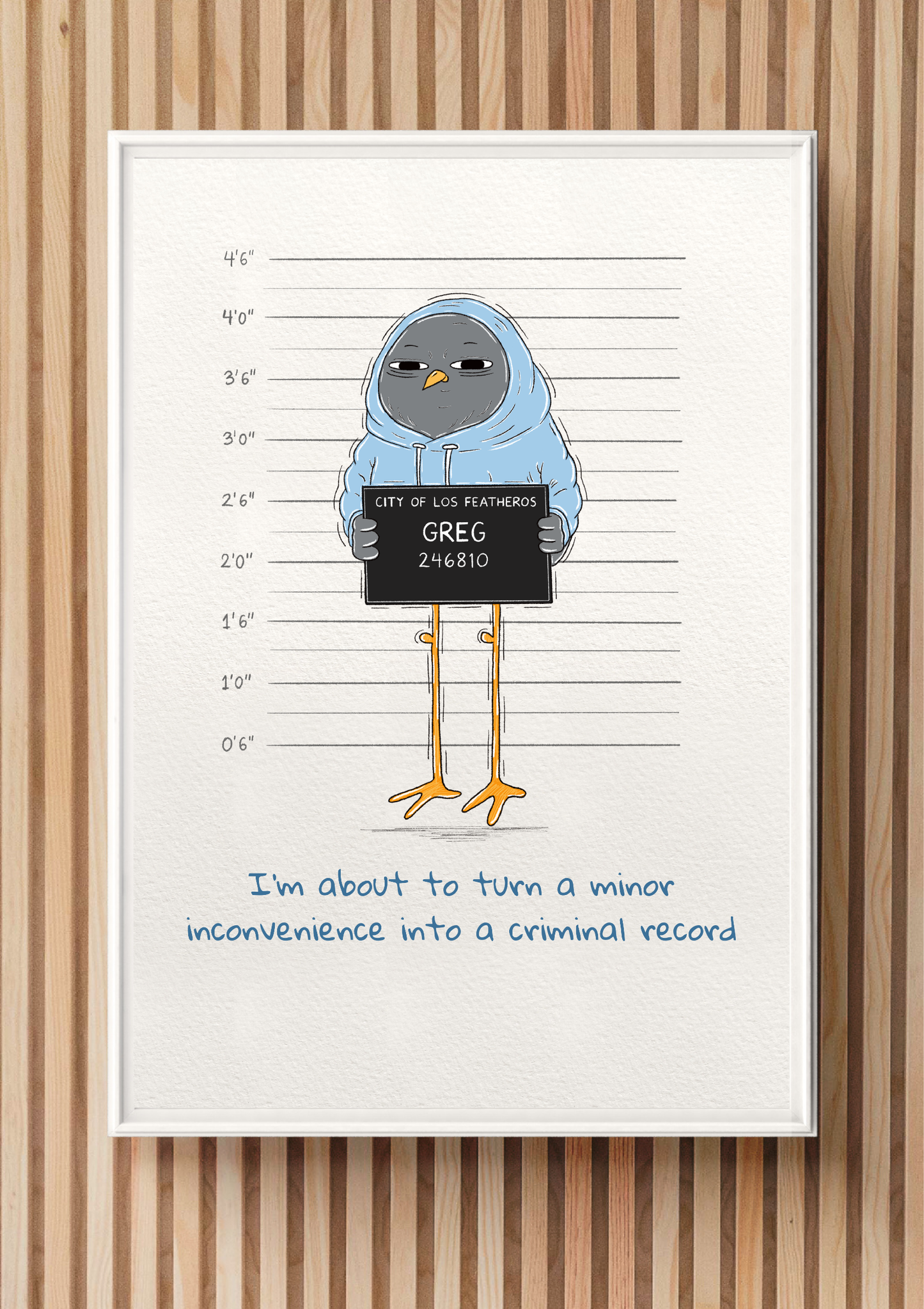 Criminal Record Original Print