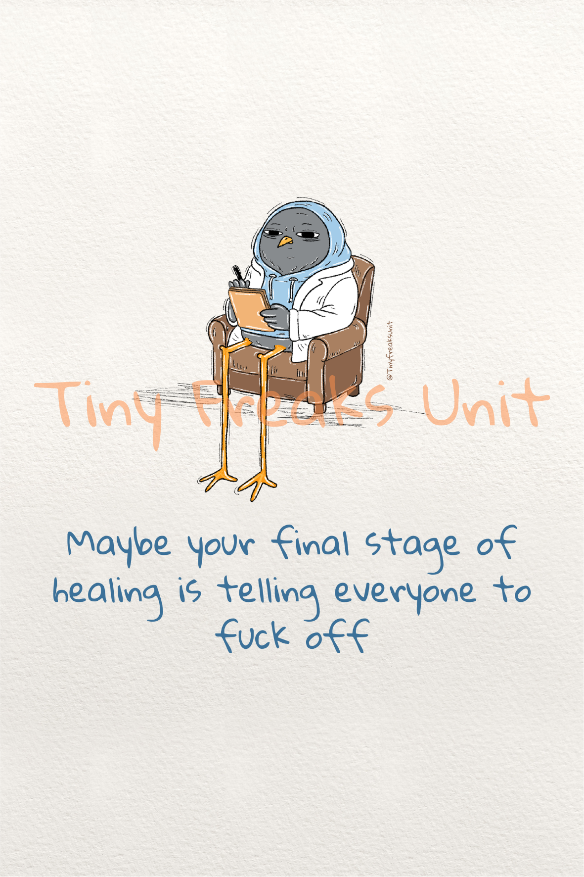 Healing Is Boring Original Print