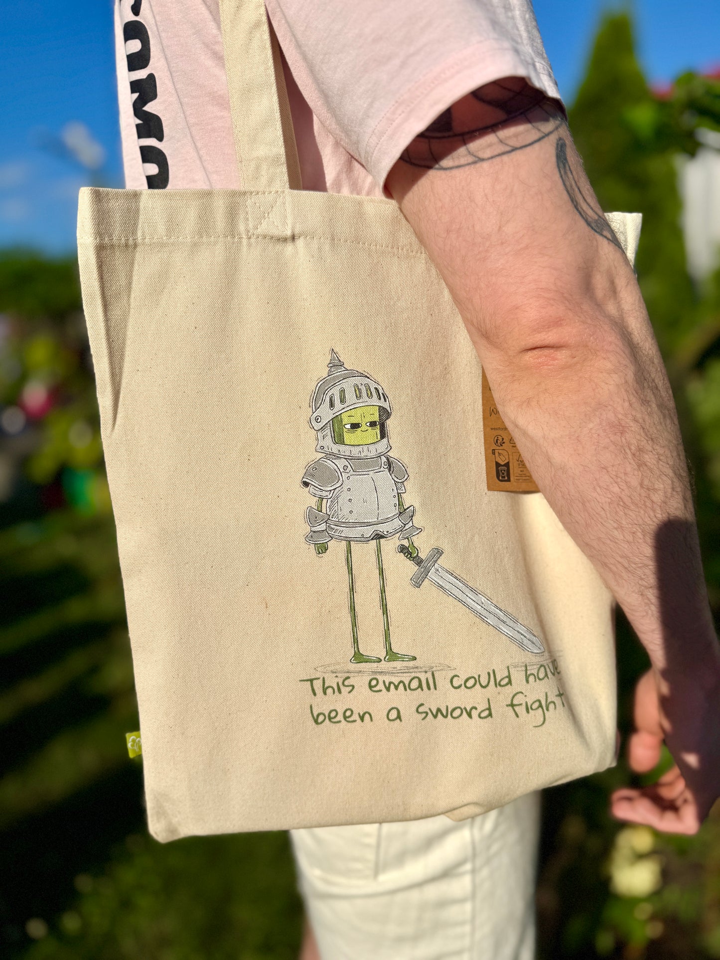 Sword Fight Tote Bag