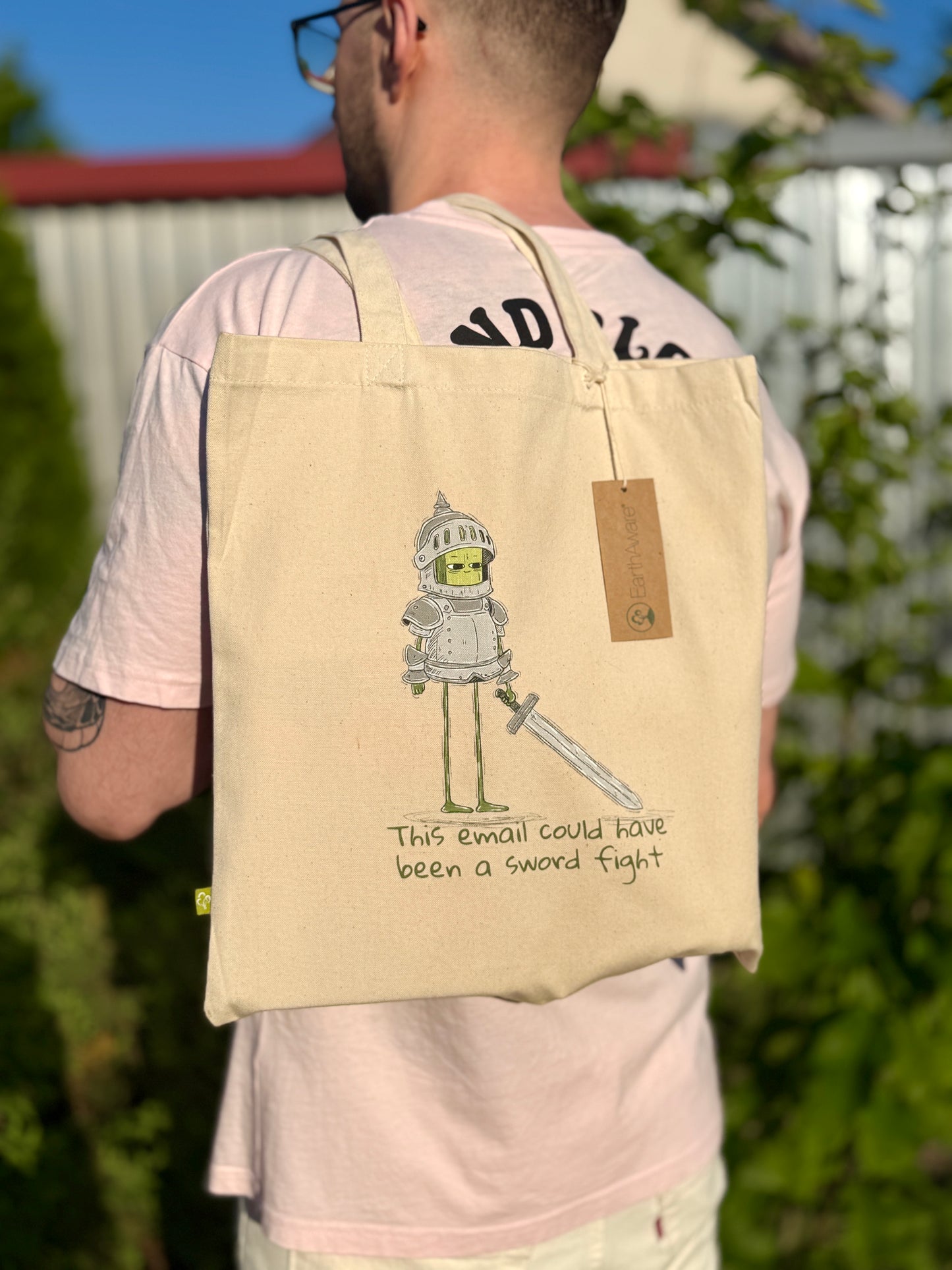 Sword Fight Tote Bag