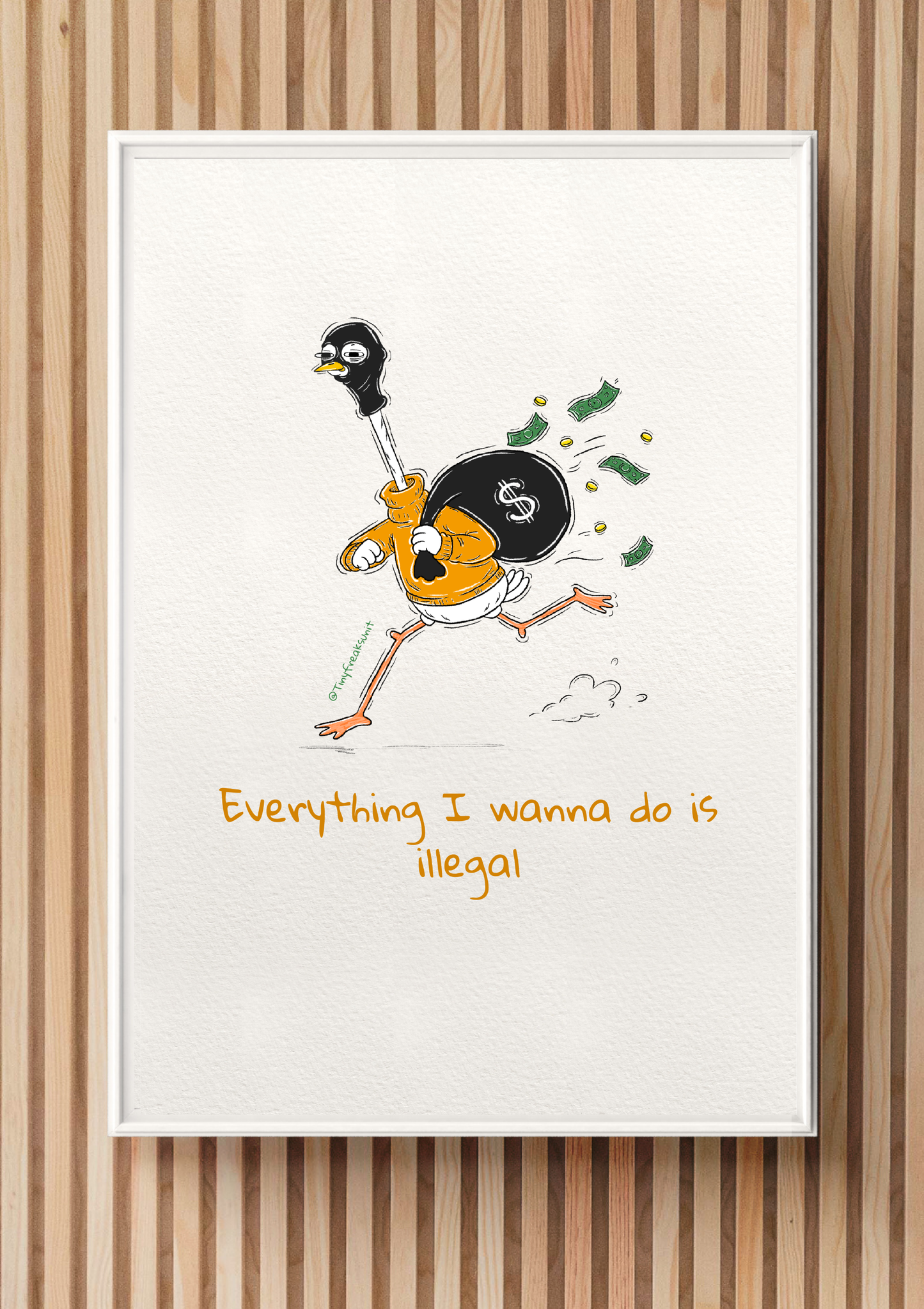 Illegal Original Print