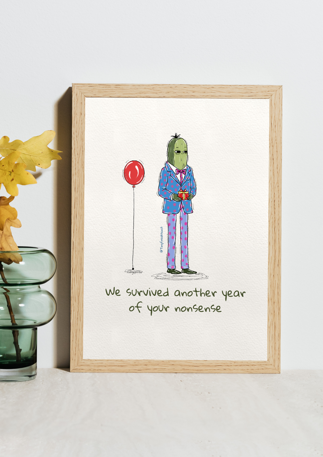 Mr Pickle Birthday Original Print