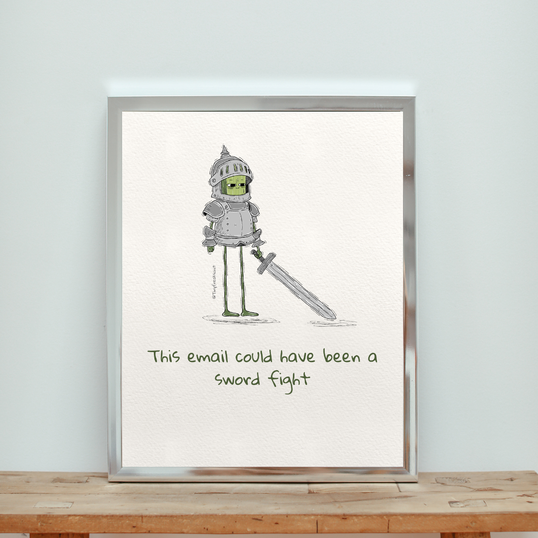 Sword Fight Original Print