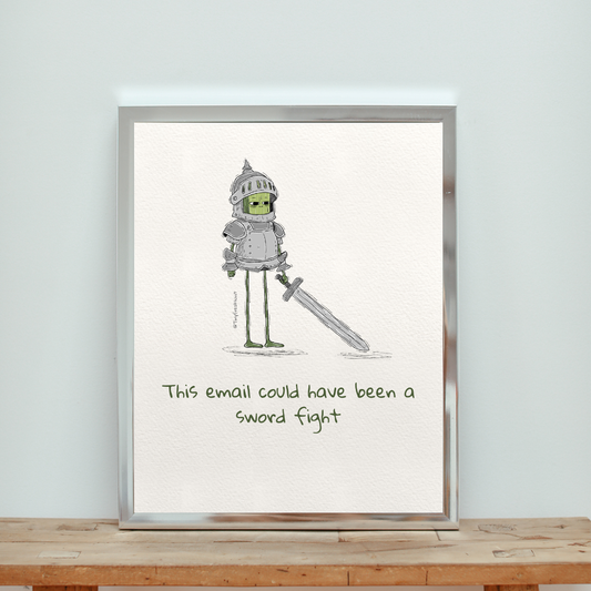 Sword Fight Original Print