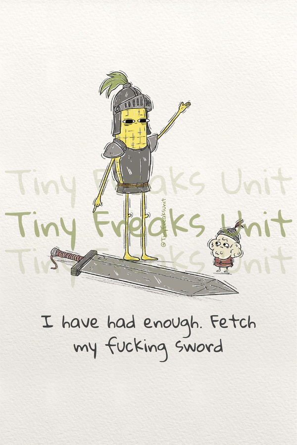 Fetch My Sword Original Print