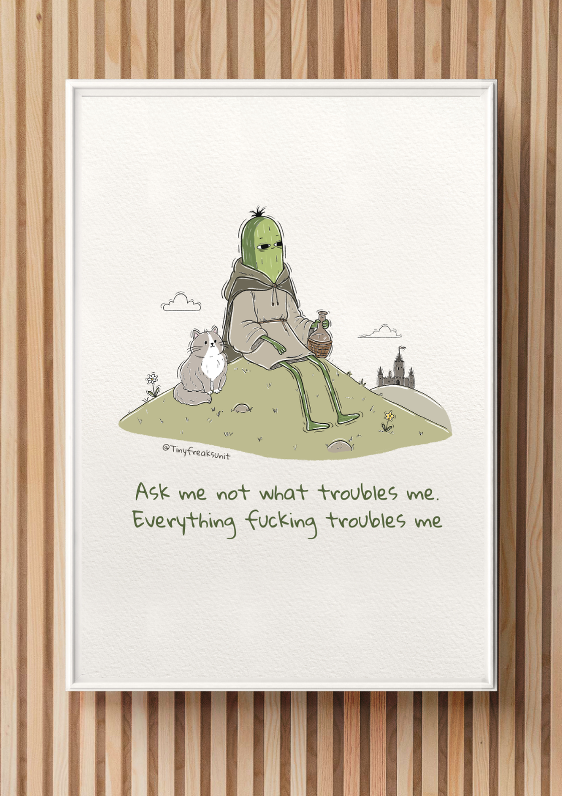 Everything Troubles Me Original Print