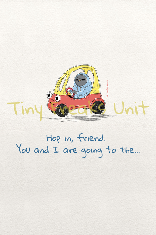 Hop On Friend 1/2 Original Print