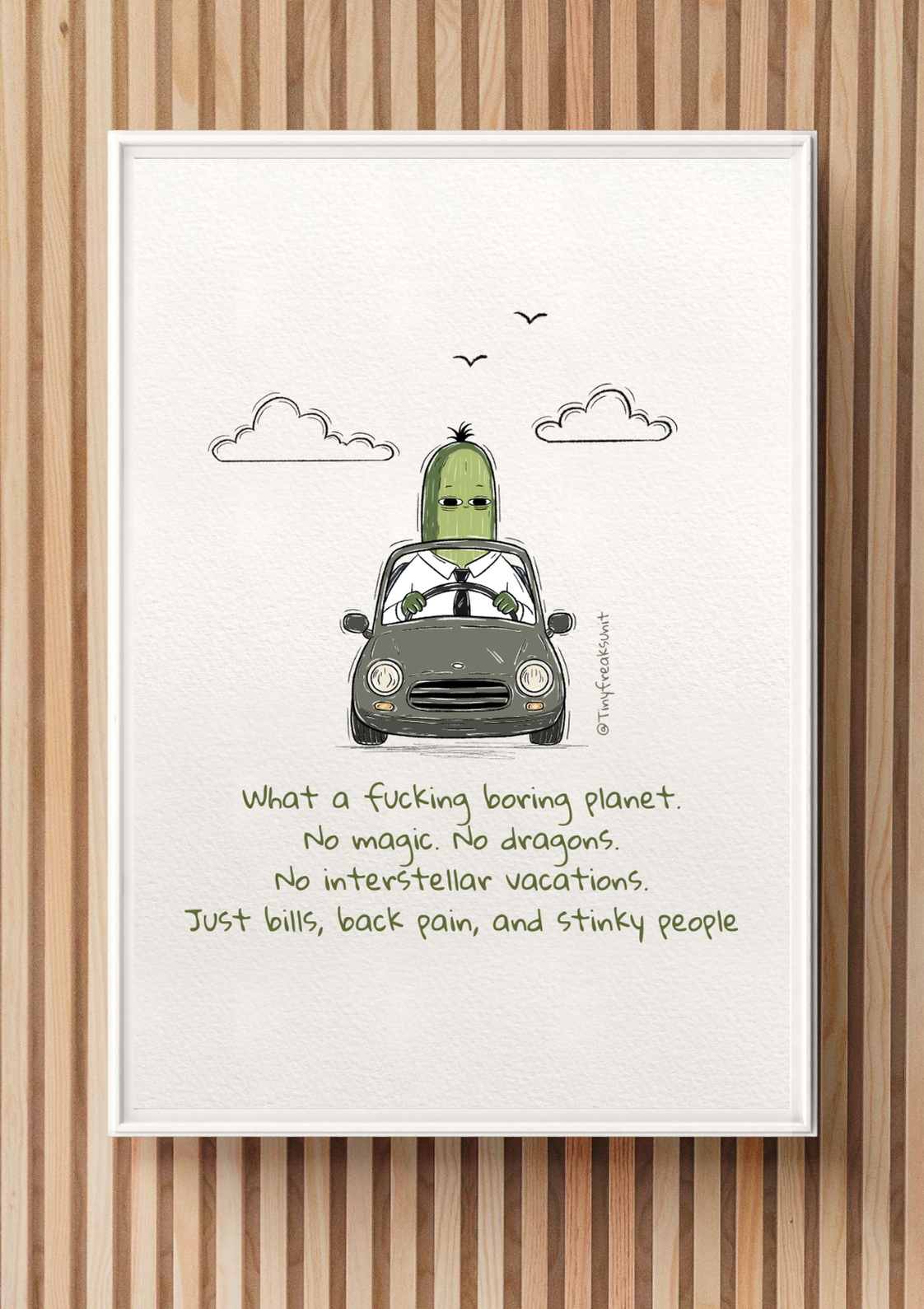 Boring World Original Print