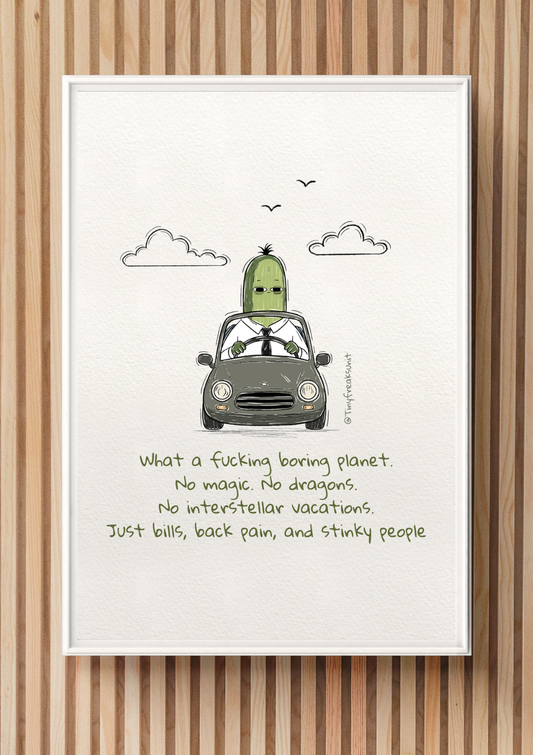 Boring World Original Print