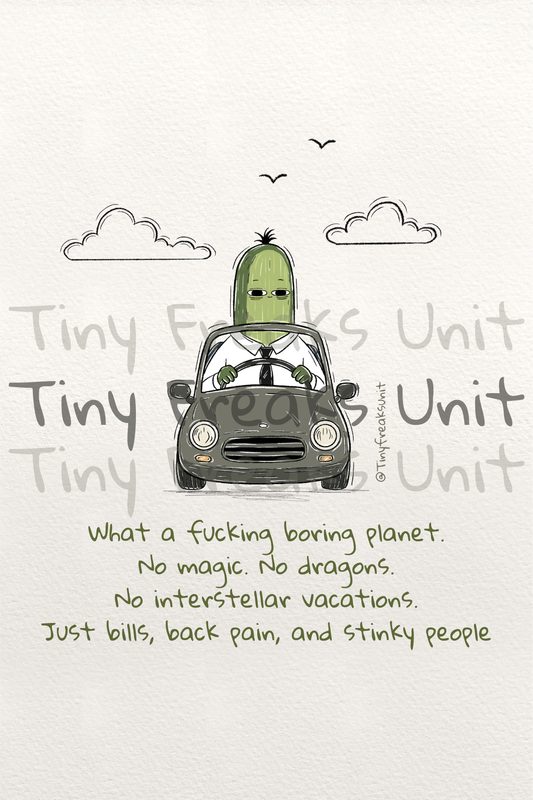 Boring World Original Print