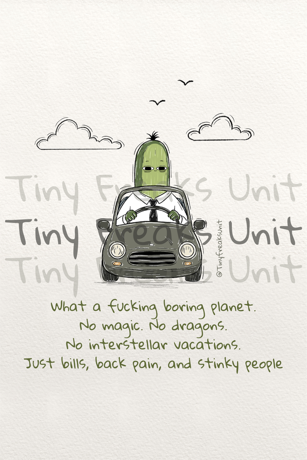 Boring World Original Print