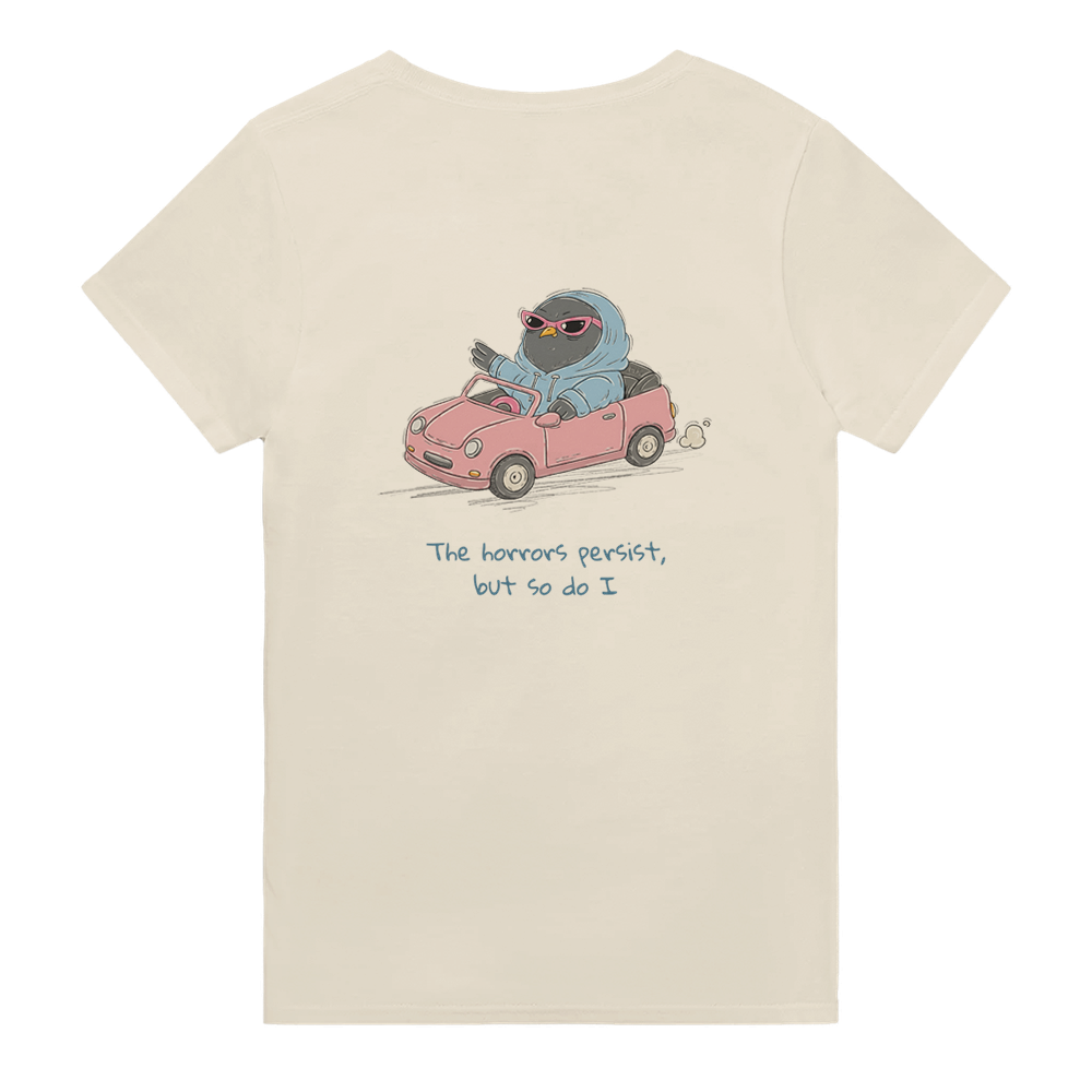 The Horrors Persist Unisex T-shirt (back design)