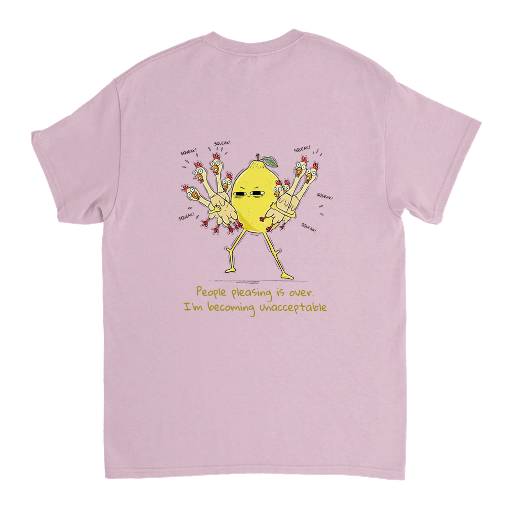 Unacceptable Unisex T-shirt (back design)