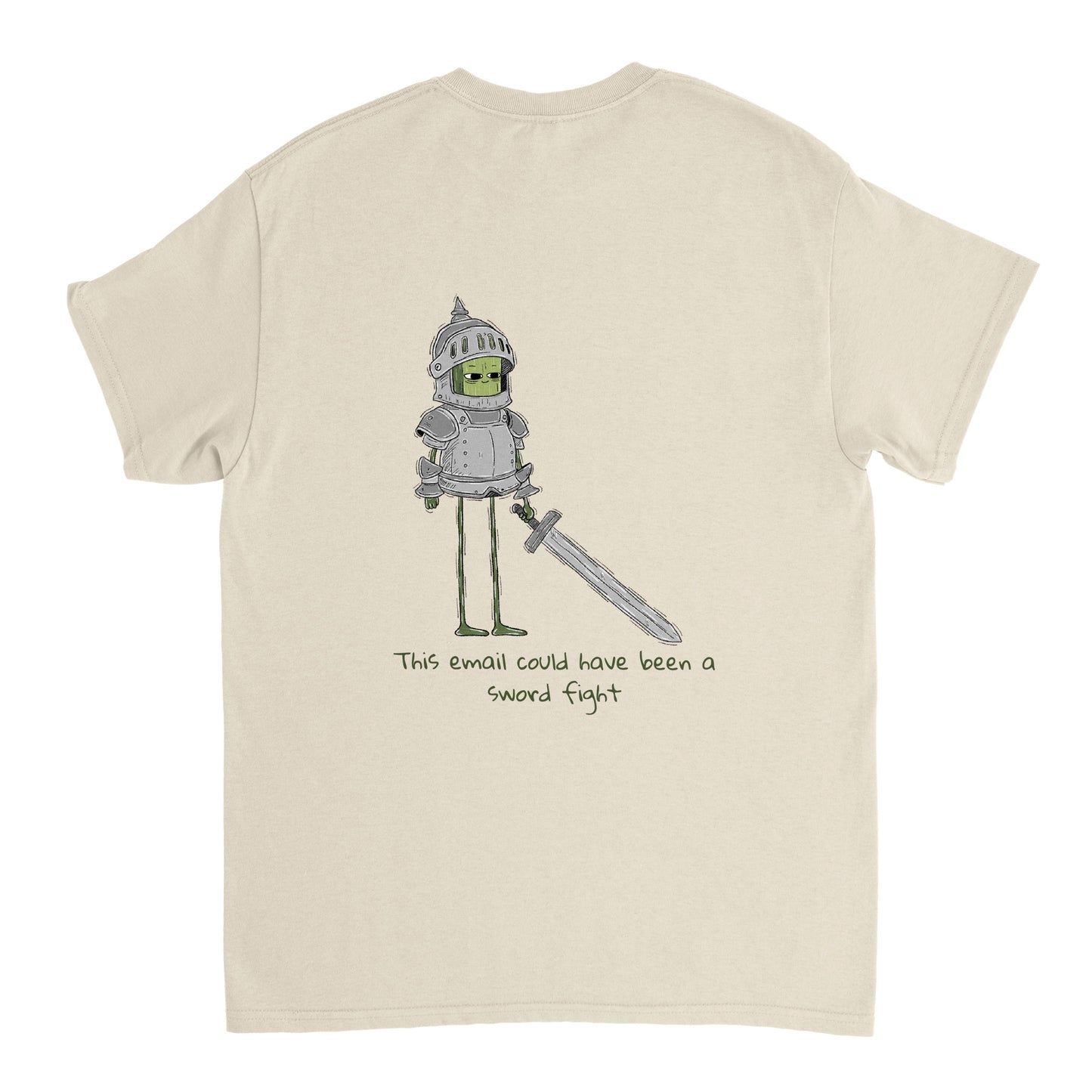 Sword Fight Unisex T-shirt (back design)
