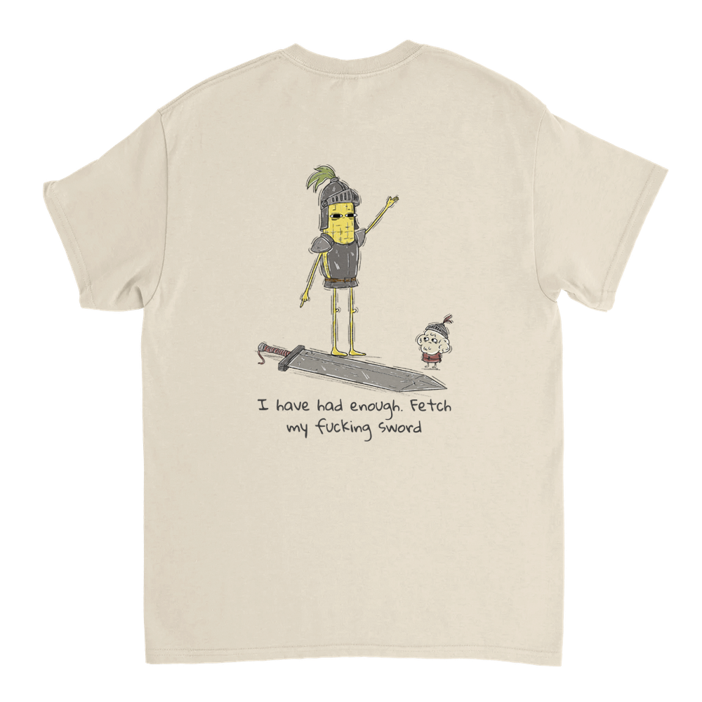 Fetch My Sword Unisex T-shirt (back design)