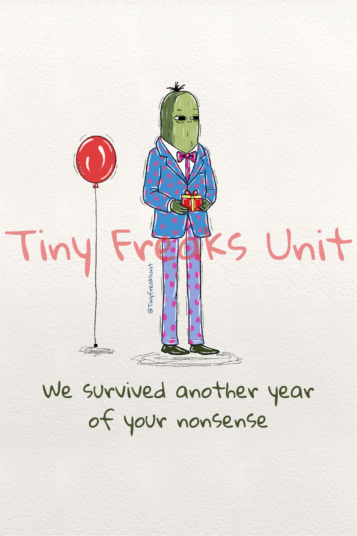 Mr Pickle Birthday Original Print